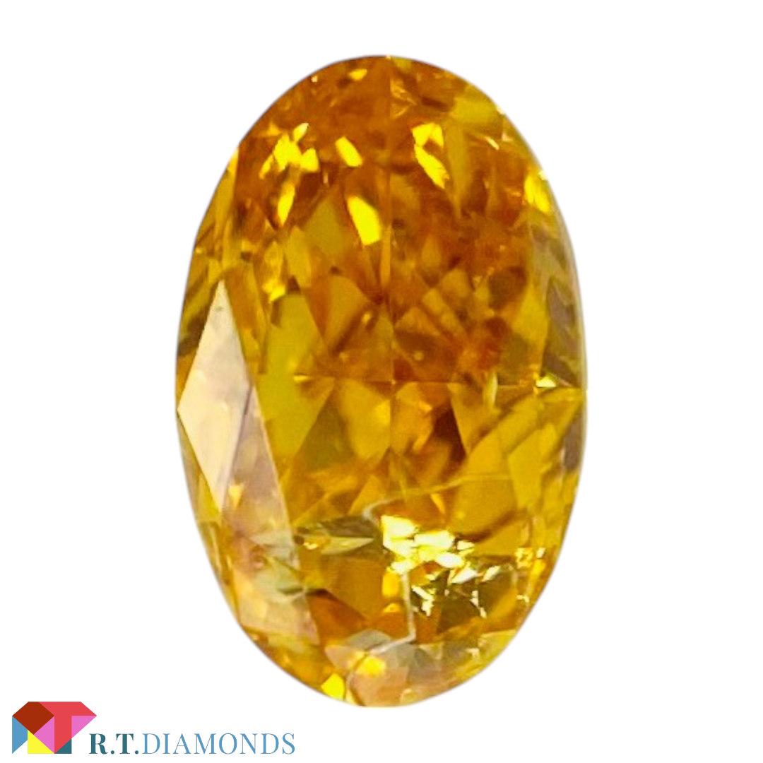 その他 FANCY VIVID YELLOW ORANGE 0.136ct OV