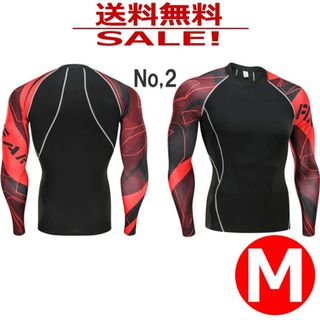 コンプレッション メンズ アンダーウエア フィットネス(Tシャツ/カットソー(七分/長袖))