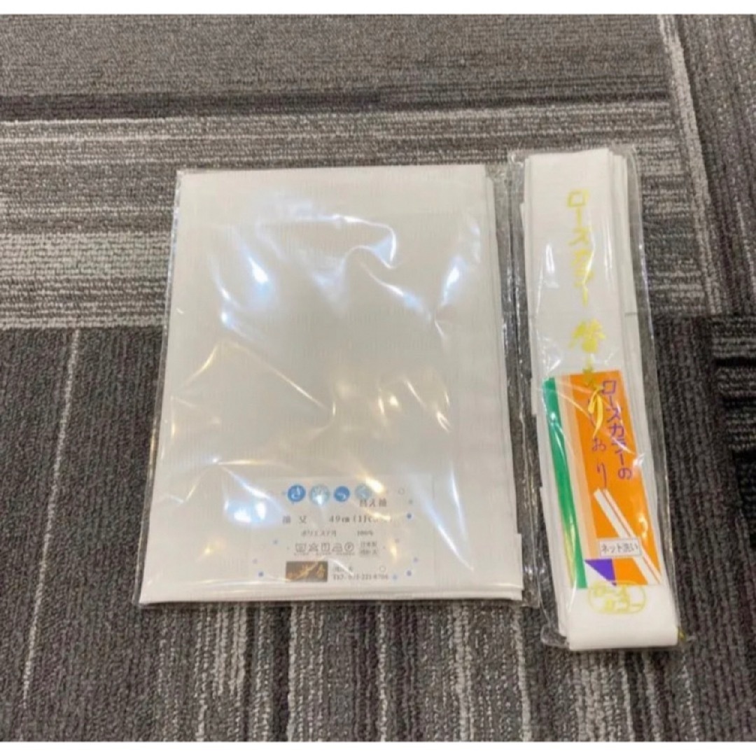 衿秀　き楽っく長襦袢用　絽替袖　夏用　白/絽替衿　バチ衿　夏用　白　セット