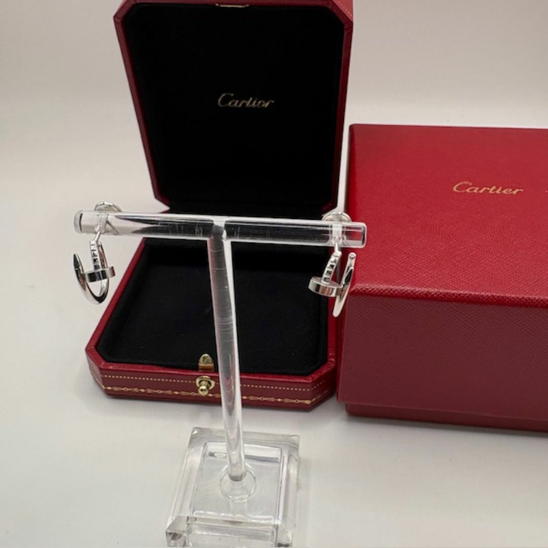 Cartier - カルティエ ジュストアンクル ミニフープピアス 750WG 5.4g