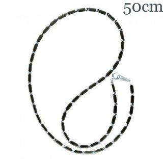 アスカブラック K18WG 50cm ディモアネックレス(ネックレス)