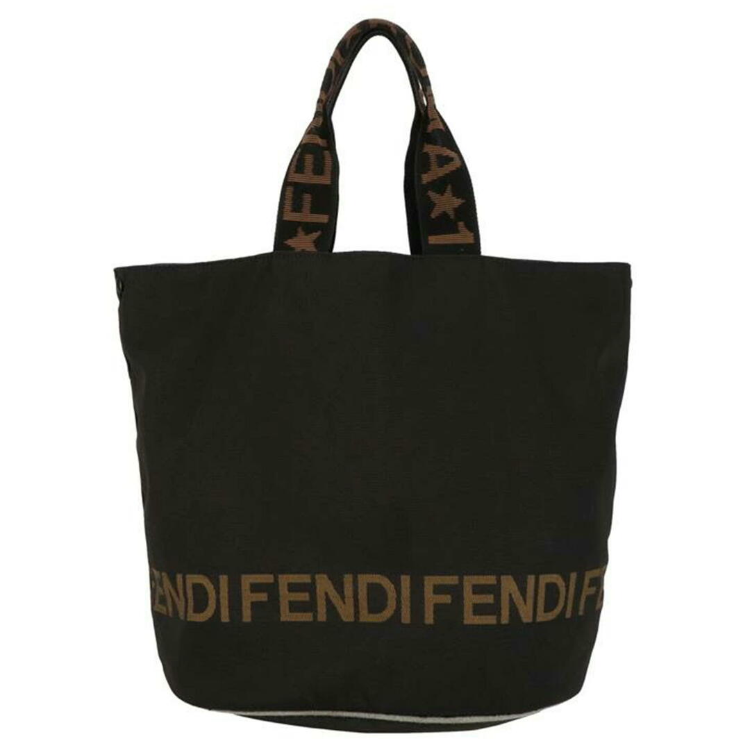 FENDI - FENDI フェンディ/ナイロン/ロゴバケツ型トートバッグ/ブラック/26526/099/ABランク/18【中古】