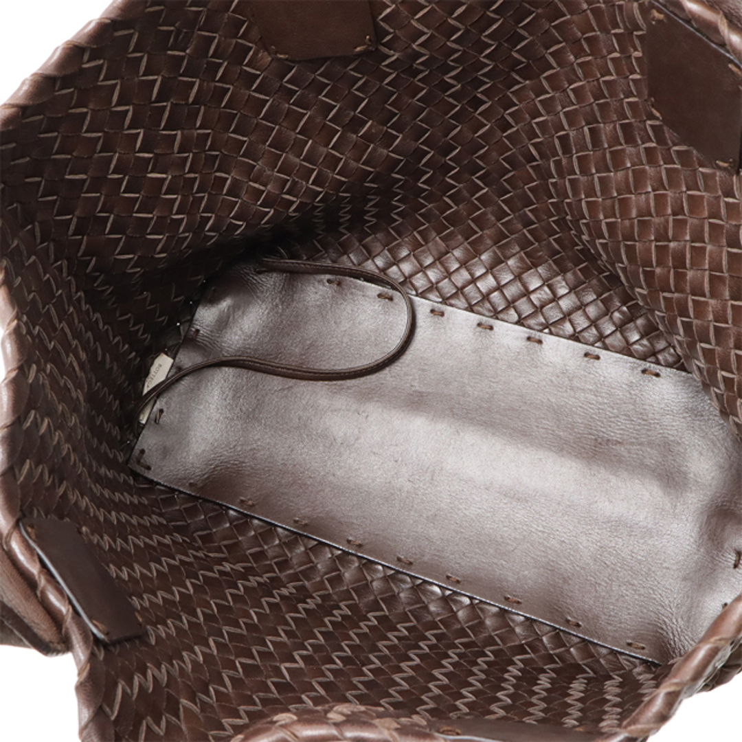 BOTTEGA VENETA(ボッテガヴェネタ)のBOTTEGA VENETA ボッテガ ヴェネタ イントレチャート カバPM トートバッグ ショルダーバッグ レザー ブラウン 茶 ポーチ付 限定250個 141498 レディースのバッグ(トートバッグ)の商品写真