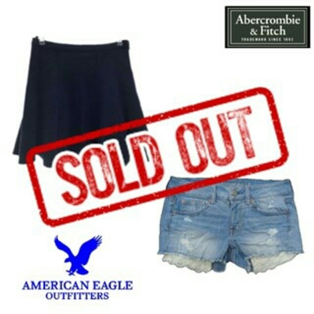 American Eagle(アメリカンイーグル)の【yuuki様専用】アバクロ＆アメリカンイーグル♥スカート ショートパンツ レディースのパンツ(ショートパンツ)の商品写真