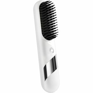ヒートブラシ ストレートアイロン 日本向け設計 ヘアアイロン マイナスイオン搭載(ヘアブラシ/クシ)