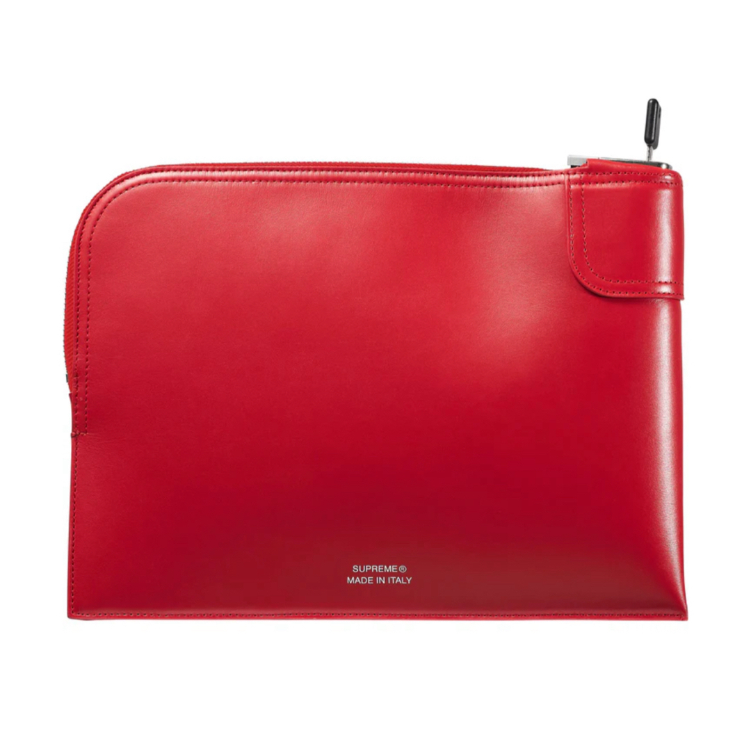 Supreme(シュプリーム)のSupreme Leather Money Bag RED 赤 メンズのバッグ(セカンドバッグ/クラッチバッグ)の商品写真