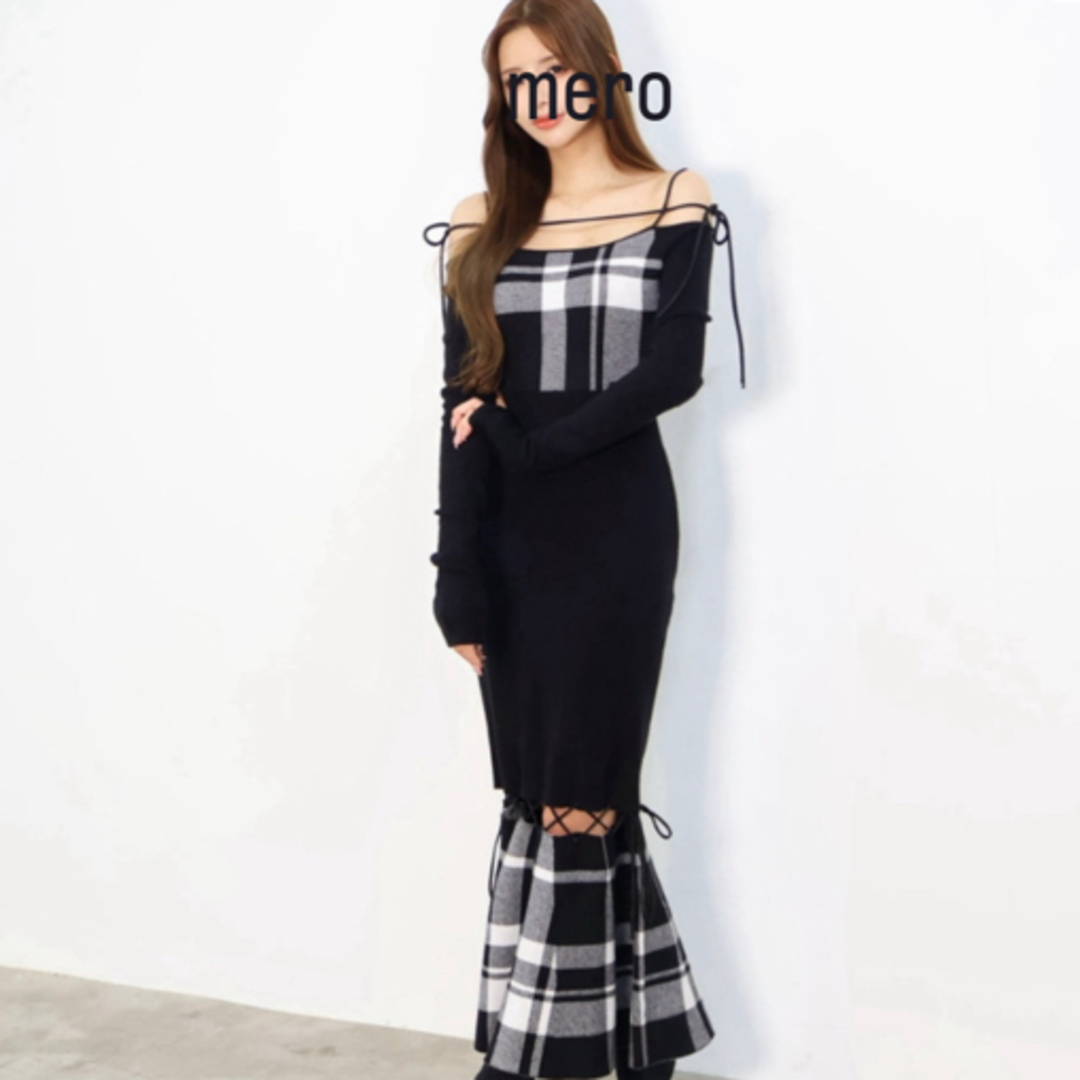 Darich(ダーリッチ)の【Randy】String core plaid dress レディースのワンピース(ロングワンピース/マキシワンピース)の商品写真
