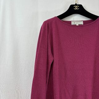 ロペピクニック(Rope' Picnic)の極美品✨ ロペピクニック ニット トップス 高級素材 ボルドー 無地 シンプル (ニット/セーター)