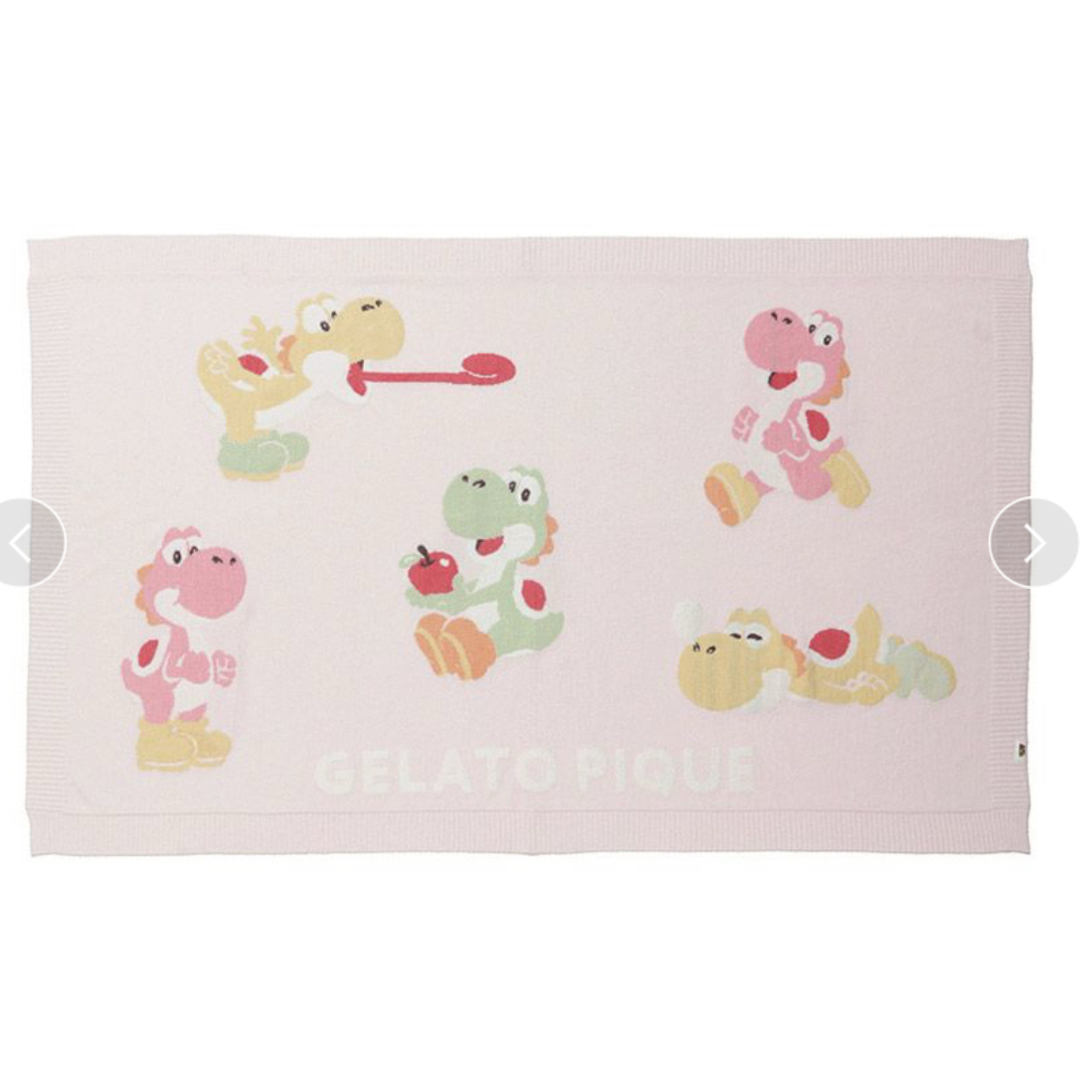 gelato pique(ジェラートピケ)のジェラピケ新品 【スーパーマリオ】ヨッシーブランケット キッズ/ベビー/マタニティのこども用ファッション小物(おくるみ/ブランケット)の商品写真