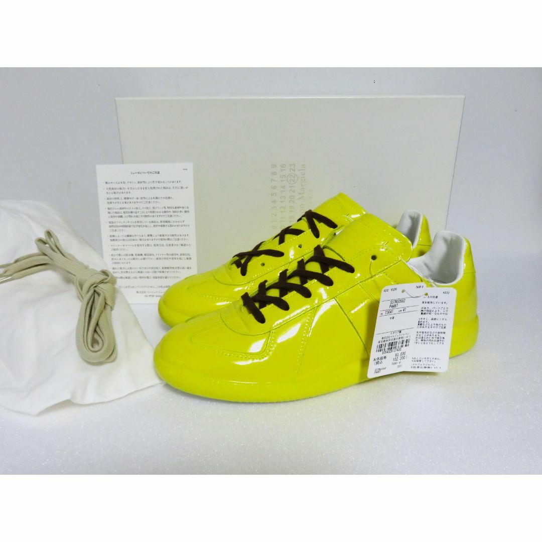 Maison Margiela（旧Maison Martin Margiela） - Maison Margiela パテント ジャーマントレーナー 41 イエロー