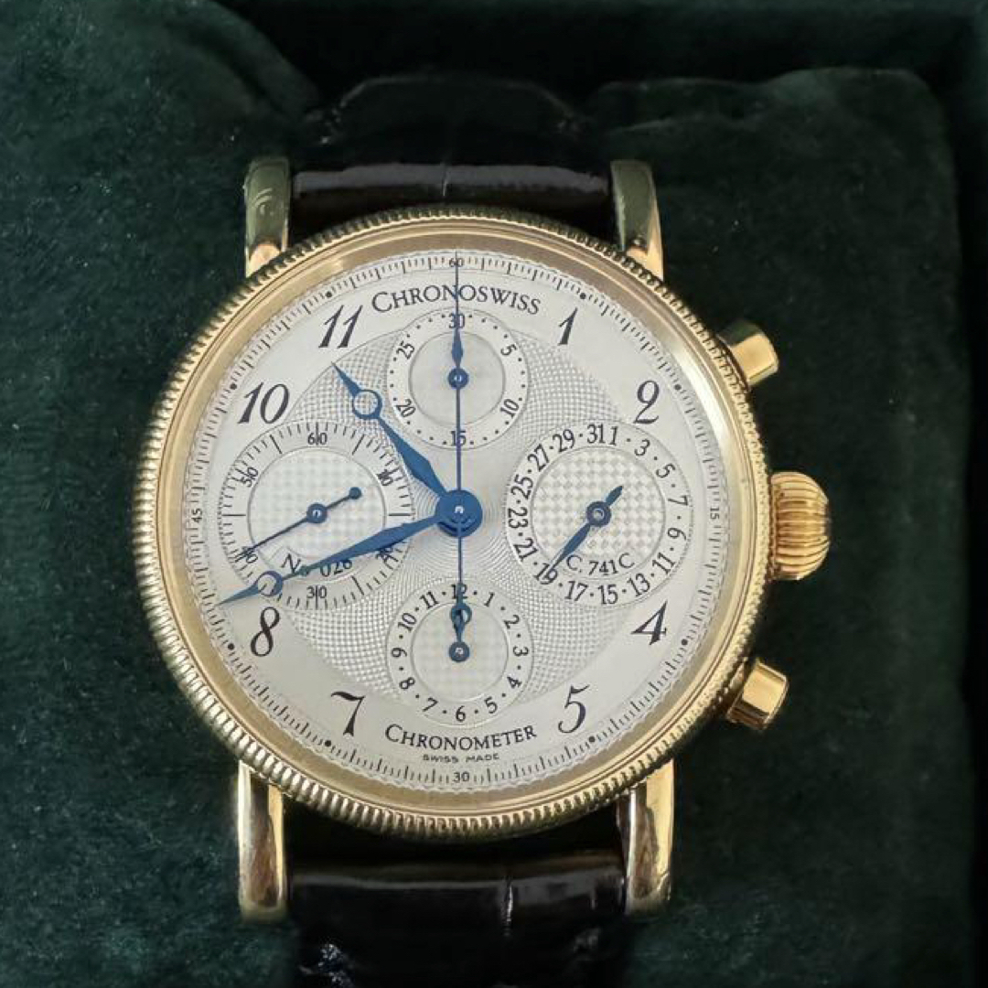 CHRONOSWISS(クロノスイス)のクロノスイス クロノメーター・クロノグラフ YG 金無垢 CH7521CD メンズの時計(腕時計(アナログ))の商品写真