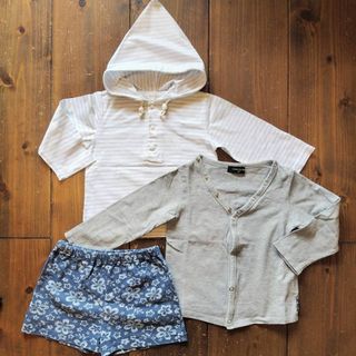 カツラユミ(桂由美)の90/トップス2点＆パンツセット/3点セット/comme ca ism/YUMI(カーディガン)