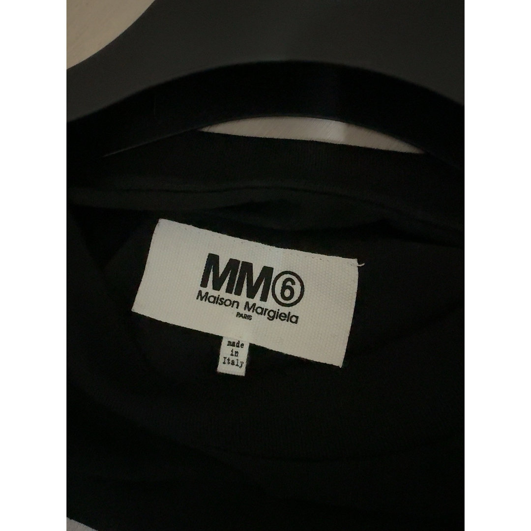 MM6(エムエムシックス)の【美品】MM6 マルジェラ モトクロス ロゴ カットソー ロングTシャツ 黒 レディースのトップス(カットソー(長袖/七分))の商品写真
