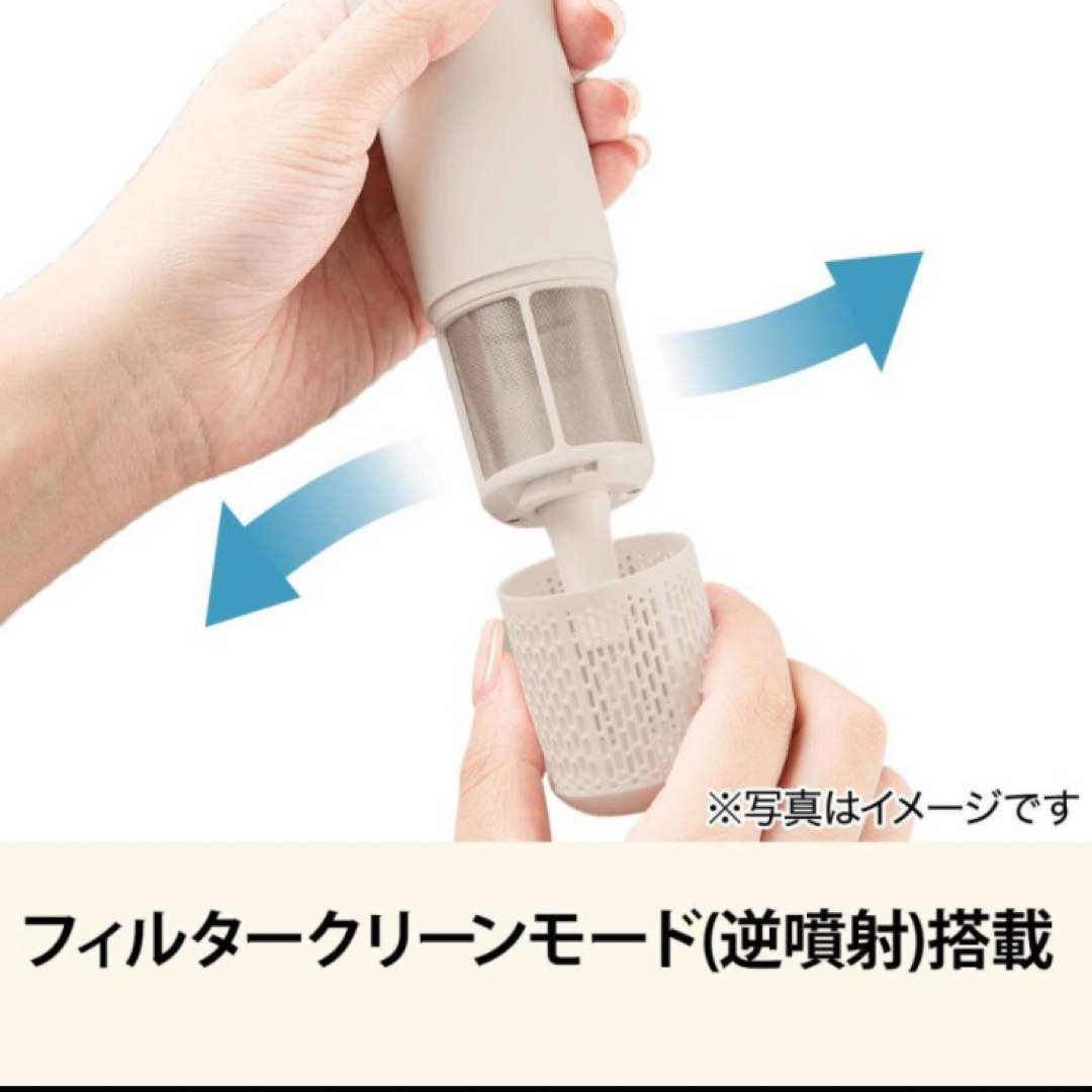 ニトリ(ニトリ)の🤍高濃度マイナスイオン　ヘアケアドライヤー (NY281 ホワイト）白 スマホ/家電/カメラの美容/健康(ドライヤー)の商品写真