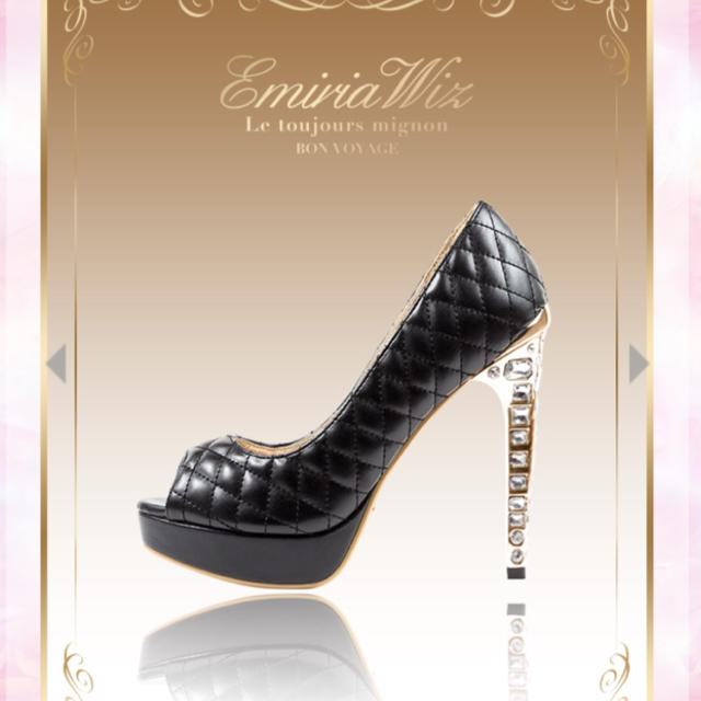 EmiriaWiz(エミリアウィズ)のエミリアウィズキルティングレザーパンプス レディースの靴/シューズ(ハイヒール/パンプス)の商品写真