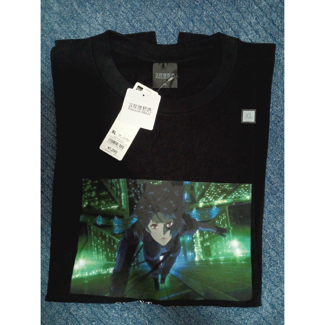 GU(ジーユー)の新品未使用 攻殻機動隊 S.A.C. GU ジーユー Tシャツ XL ブラック メンズのトップス(Tシャツ/カットソー(半袖/袖なし))の商品写真