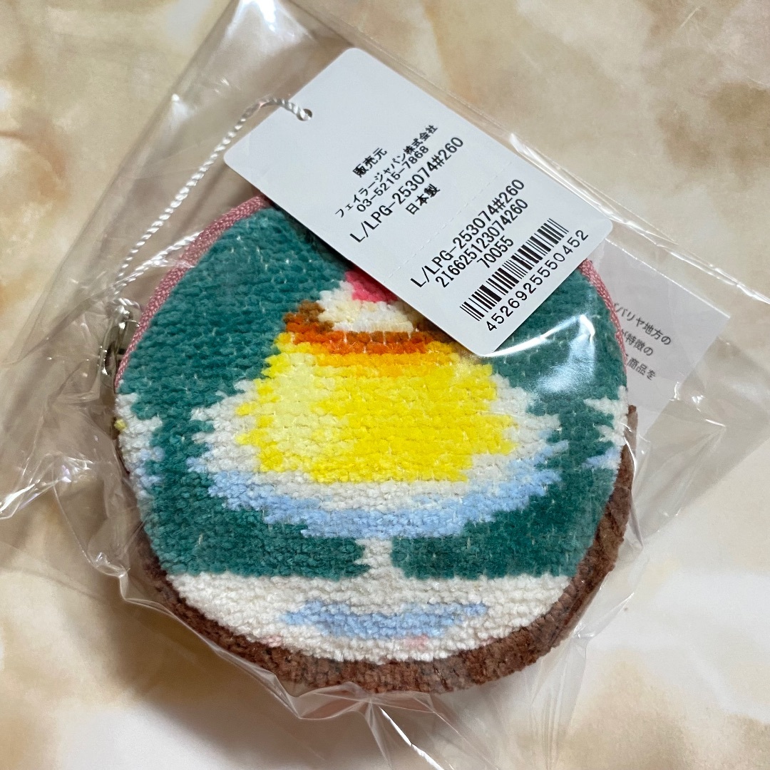 FEILER - フェイラー♡ラブラリープディング♡サークルポーチ♡未開封♡プリン♡チャームポーチ