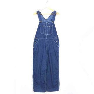 ROEBUCKS オーバーオール ネイビー デニム ロゴ オールインワン ボトムス DENIM overalls NAVY 紺 古着【中古】wv2101-1733(オールインワン)