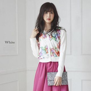 トッコ(tocco)のtocco closet♡切替カーディガン(カーディガン)