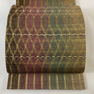 袋帯 美品 秀品 お太鼓柄 正絹 【中古】(帯)