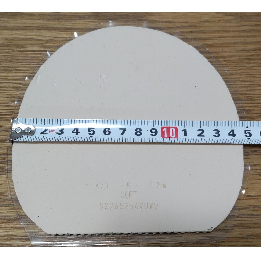 BUTTERFLY(バタフライ)のButterfly　ROUNDELL　中 1.7mm　卓球ラバー　中古　匿名配送 スポーツ/アウトドアのスポーツ/アウトドア その他(卓球)の商品写真