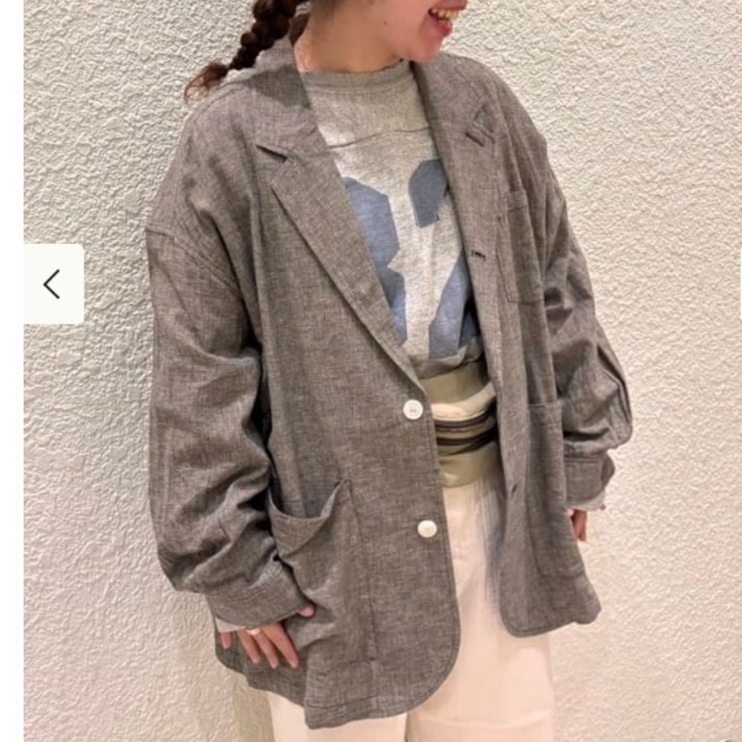 BEAMS BOY テーラードジャケット チェック ビッグ ジャケット 美品