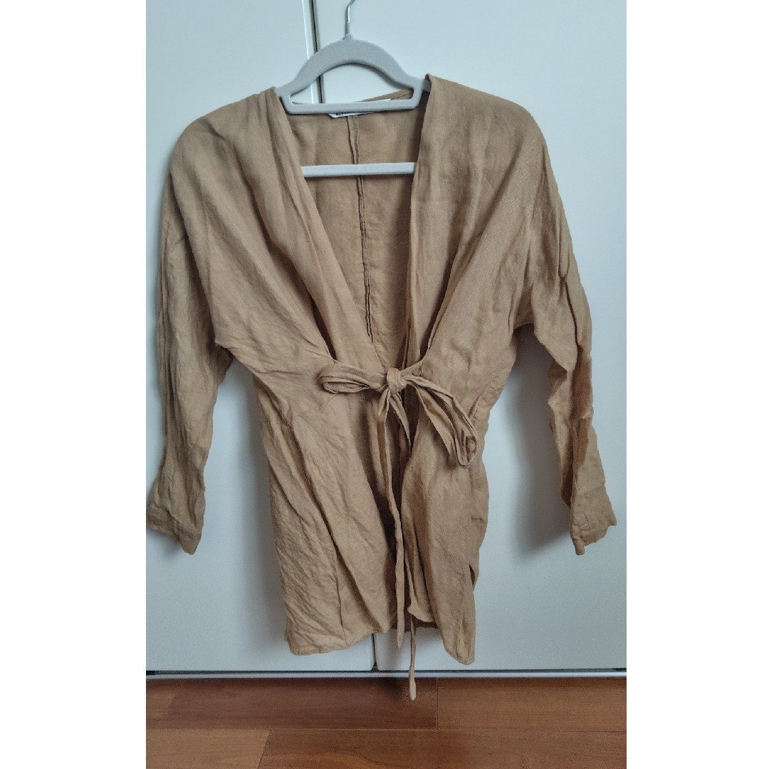 ZARA(ザラ)のZARAリネンシャツ レディースのトップス(シャツ/ブラウス(長袖/七分))の商品写真