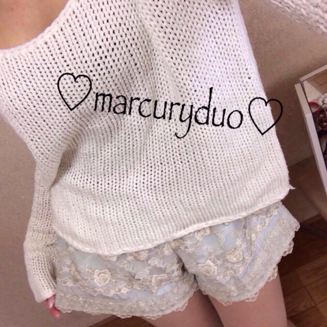 MERCURYDUO(マーキュリーデュオ)のmarcuryduoレースショートパンツ レディースのパンツ(ショートパンツ)の商品写真