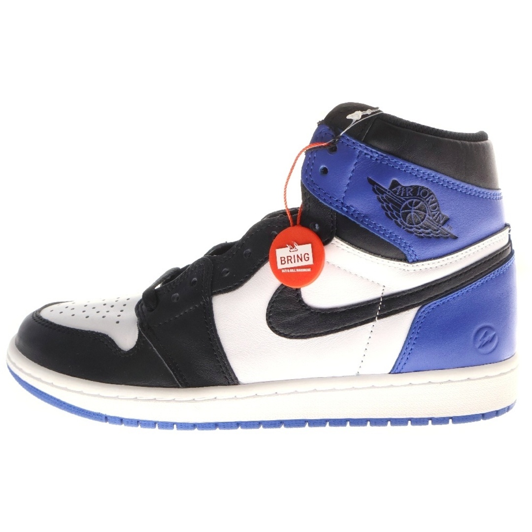 NIKE - NIKE ナイキ ×fragment design RETRO HIGH OG 716371-040 フラグメントデザイン エアジョーダン1 レトロ ハイカットスニーカー ブラック/ブルー US10/28cm