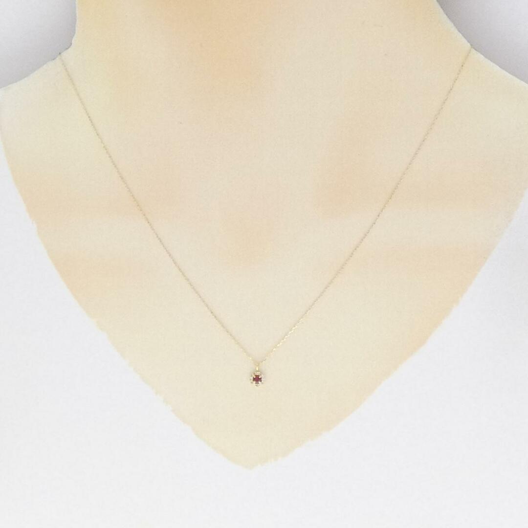 送料無料 通販 ファッション 新品】K18YG ルビー ネックレス 0.04CTの通販 by KOMEHYO ONLINE ルビー