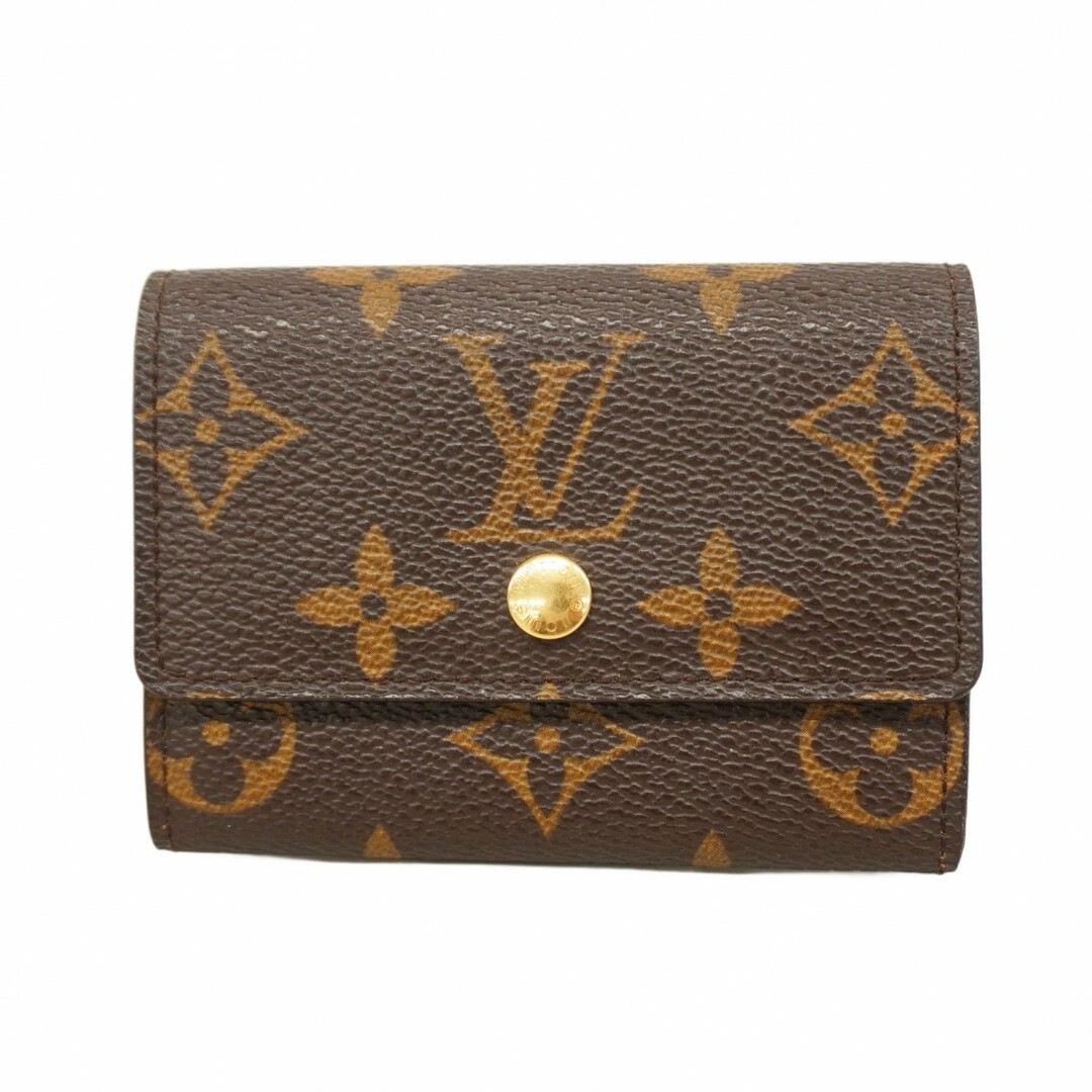 LOUIS VUITTON - ★SALE【5eb1301】ルイヴィトン コインケース モノグラム ポルト モネプラ M61930 ブラウン【中古】メンズ レディース ユニセックス