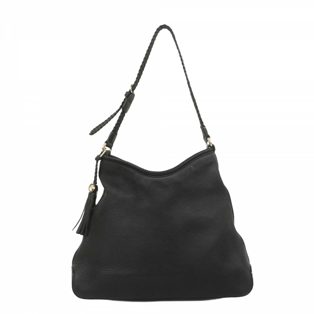 GUCCI - 【5eb1328】グッチ ショルダーバッグ マラケシュ 257026 レザー ブラック シャンパンゴールド金具【中古】レディース