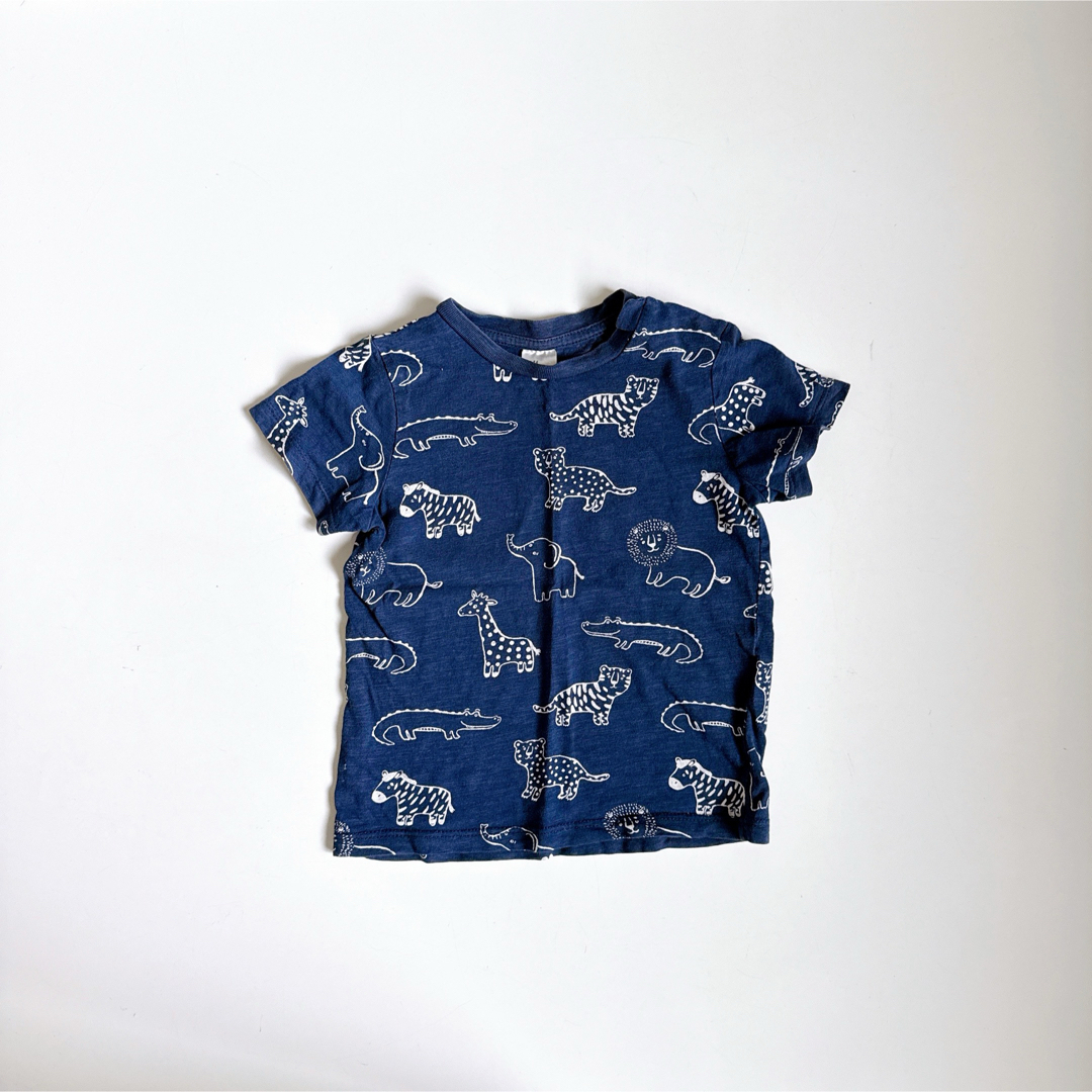 H&M(エイチアンドエム)のベビー服 虎柄Tシャツ80 キッズ/ベビー/マタニティのベビー服(~85cm)(Tシャツ)の商品写真