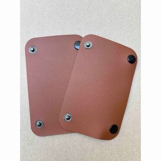2個セット ブラウン ハンドルカバー バッグ持ち手カバー(その他)