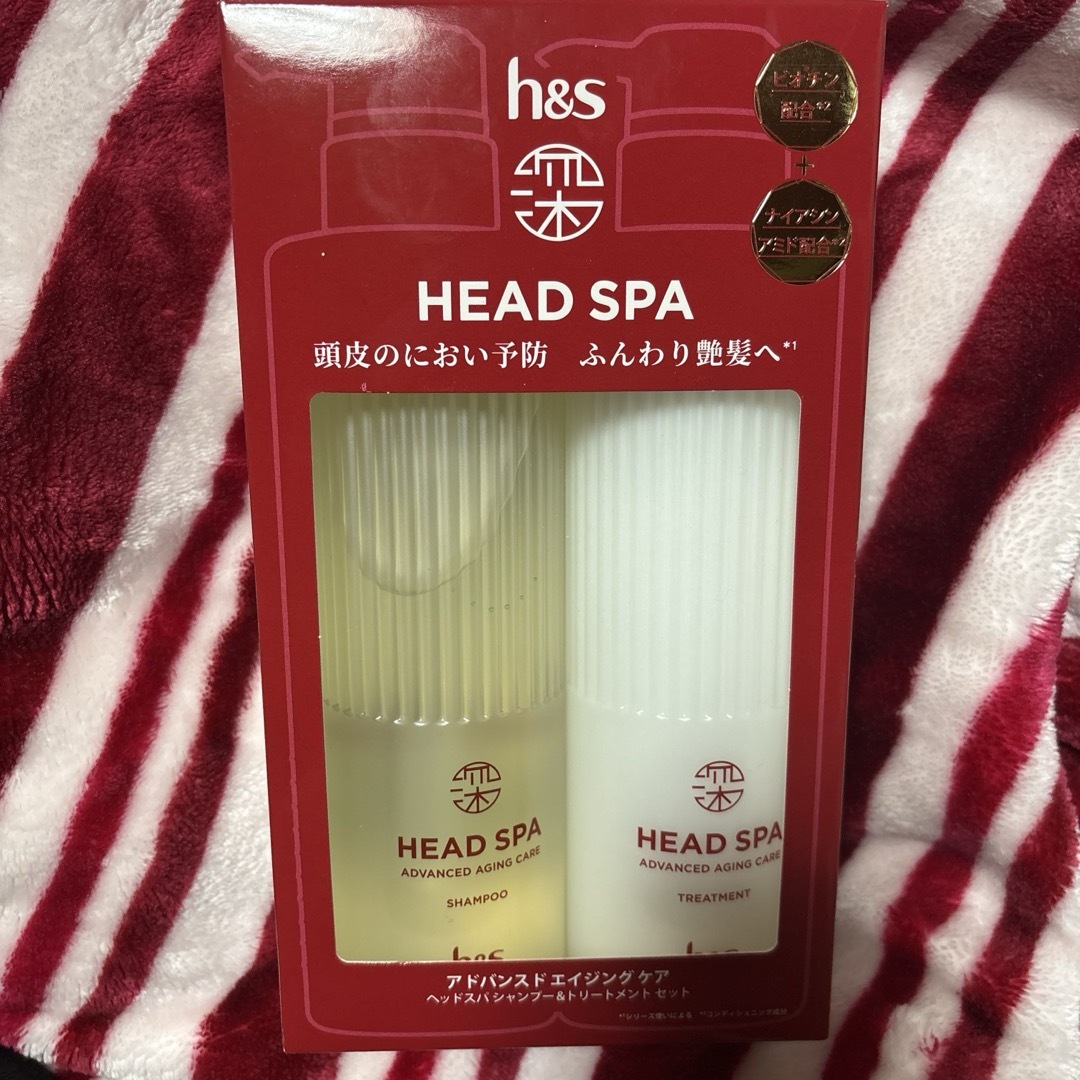 h & s(P & G)(エイチアンドエス)のH&S 深ヘッドスパアドバンスドエイジングケアシャンプー&トリートメント コスメ/美容のヘアケア/スタイリング(シャンプー/コンディショナーセット)の商品写真
