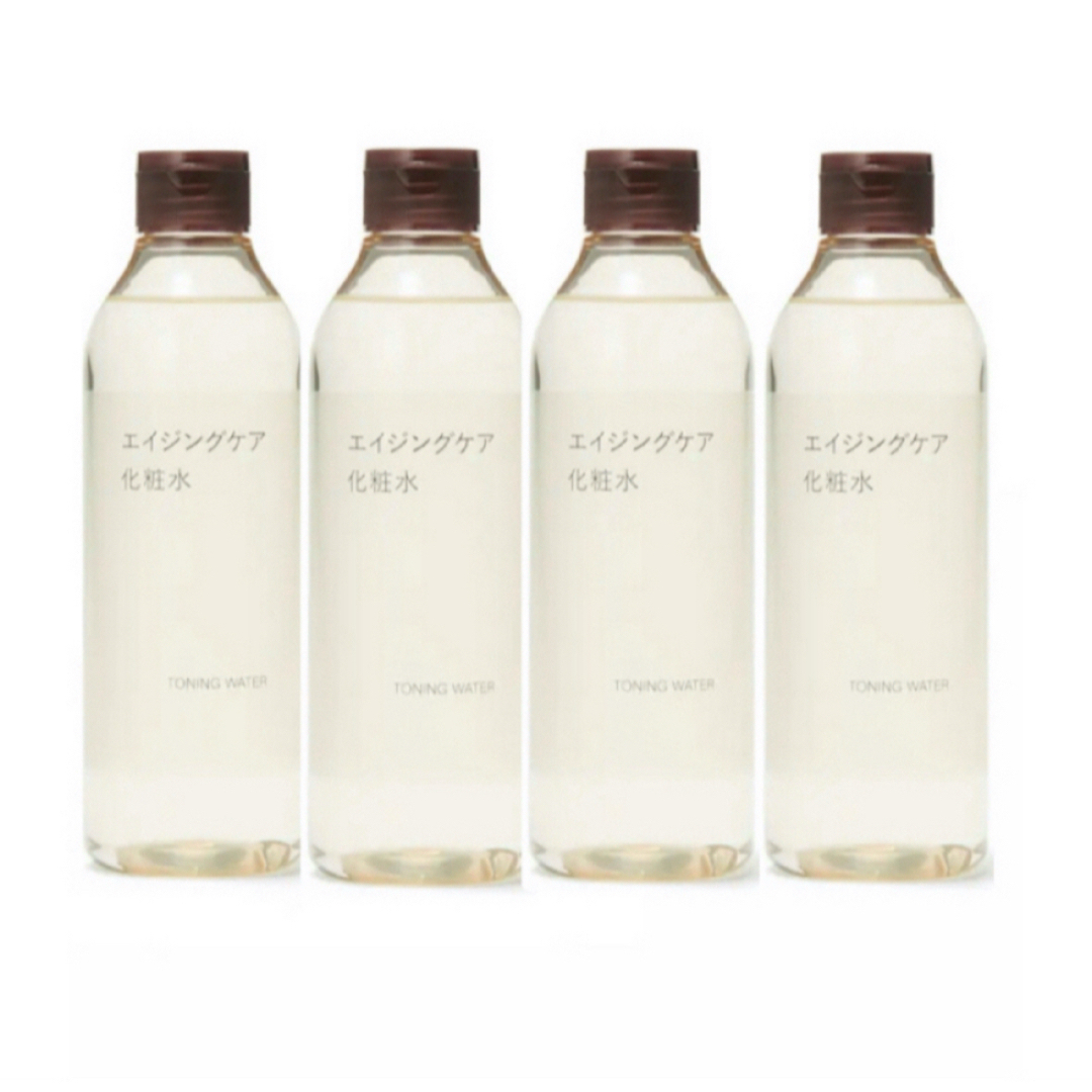 MUJI (無印良品)(ムジルシリョウヒン)の【新品/未開封】無印良品 エイジングケア化粧水 300ml4点 コスメ/美容のスキンケア/基礎化粧品(化粧水/ローション)の商品写真