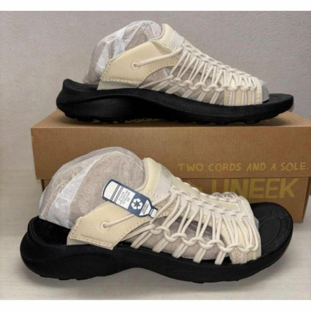 新品】KEEN ユニーク スニーク スライド ホワイト 23.0cm