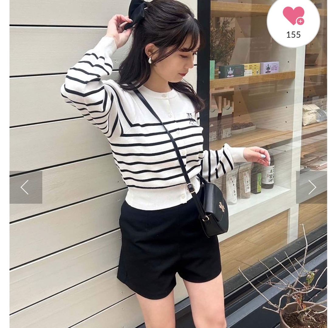 one after another NICE CLAUP(ワンアフターアナザーナイスクラップ)のレースアップショートパンツ ナイスクラップ レディースのパンツ(ショートパンツ)の商品写真