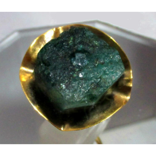 Antique調 72Ct 18Kg製品 天然Greenエメラルド緑柱&Blue(リング(指輪))