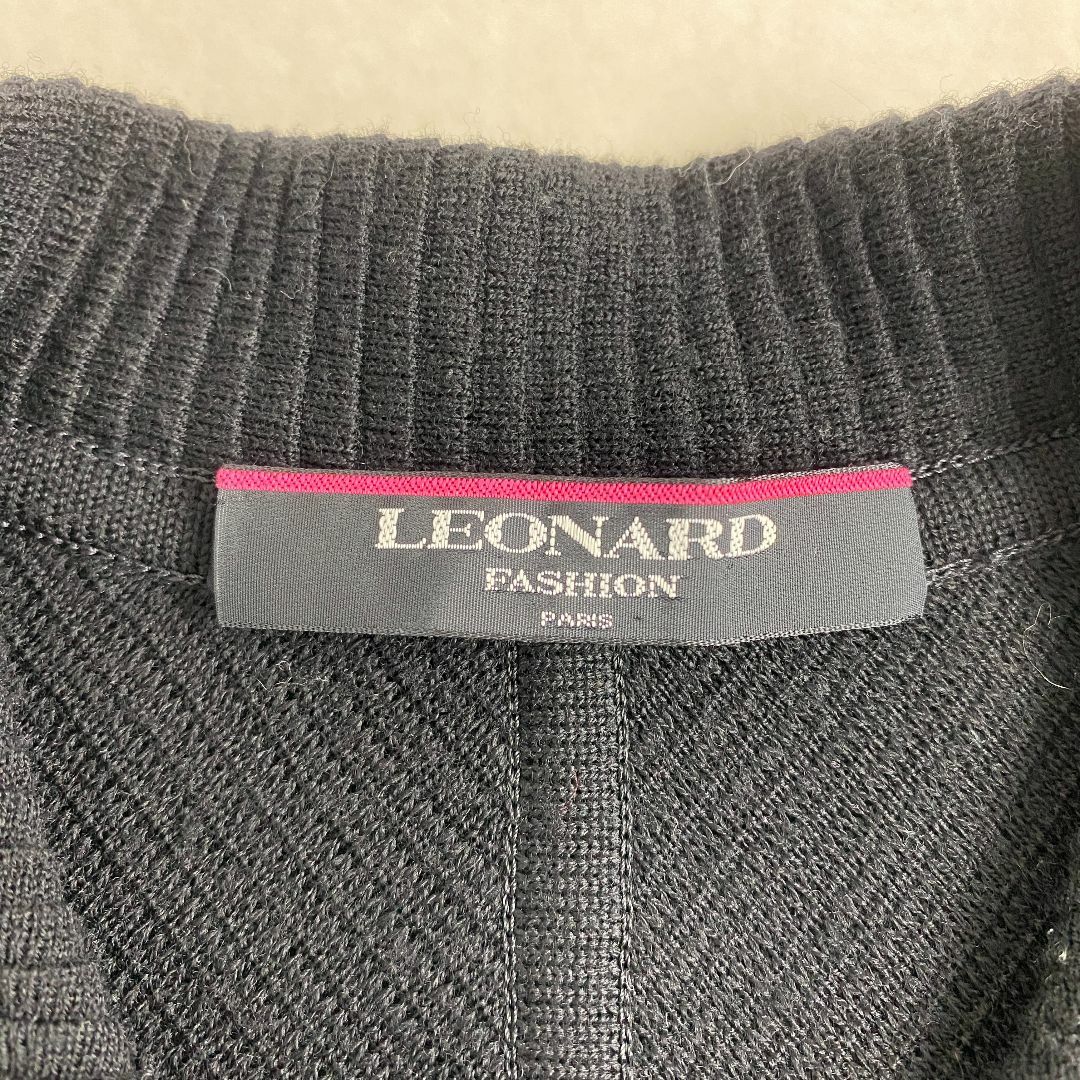入荷なう LEONARD - レオナール カーディガン ニットジャケット ウール カーディガン