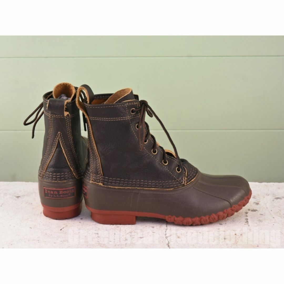 話題の人気 L.L.Bean ブラウン 茶 良い味 ビーンブーツ L.L.ビーン USA製 - 女性用