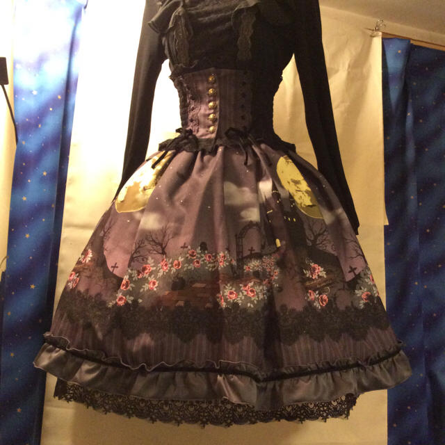 新品未開封 ハロウィン ゴシック コルセットスカート - ひざ丈スカート