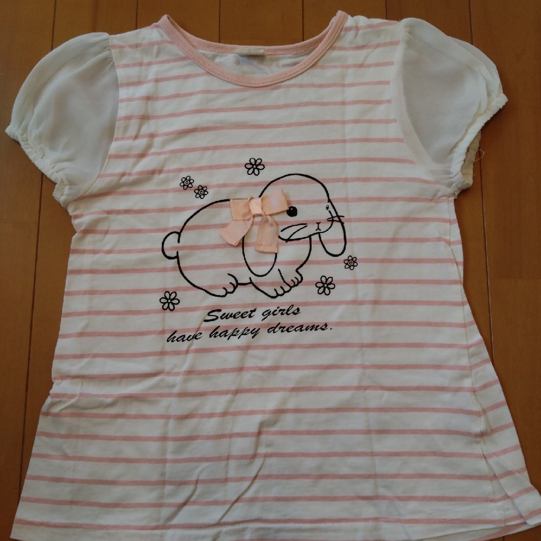 130 半袖 キッズ/ベビー/マタニティのキッズ服女の子用(90cm~)(Tシャツ/カットソー)の商品写真