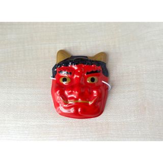 【新品】鬼のミニお面(置物)