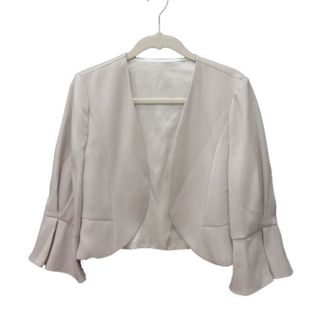 ローズバッドカップルズ(ROSE BUD)のローズバッド ノーカラージャケット 総裏地 ショート丈 七分袖 F(その他)
