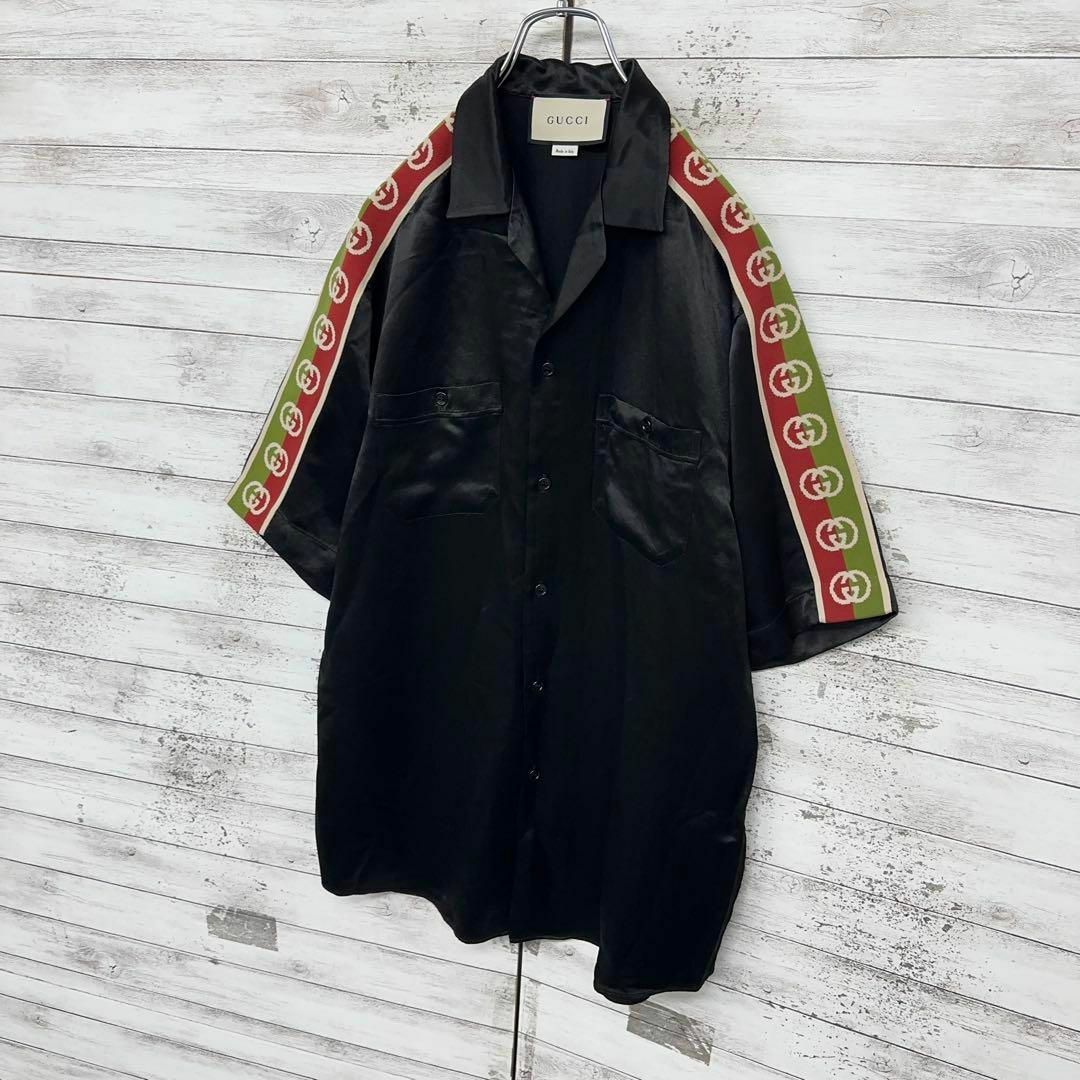 【美品】GUCCI・グッチ・Tシャツ・シェリーライン・スター・ムーン・M・黒 GUCCI - 10790【美品・希少モデル】グッチ☆GGシェリーライン