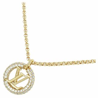 ルイヴィトン(LOUIS VUITTON)のルイヴィトン アクセサリー ペンダント ネックレス ルイーズバイナイト M00759 GP ストラス ゴールド 新品 h-d005(ネックレス)