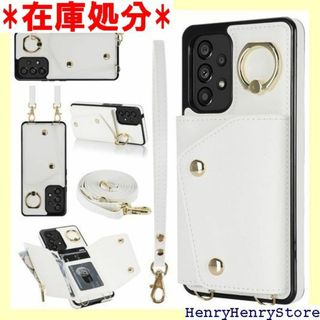 サムスンGalaxy A53 5Gケース 手帳型 PU S -ホワイト 1296(その他)