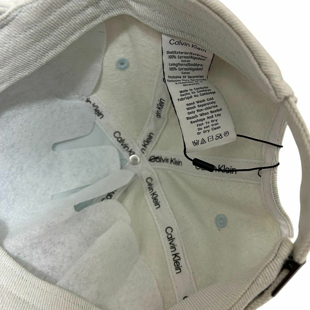 Calvin Klein(カルバンクライン)の【新品】Calvin Klein キャップ デニム生地 CK ライトブルー メンズの帽子(キャップ)の商品写真