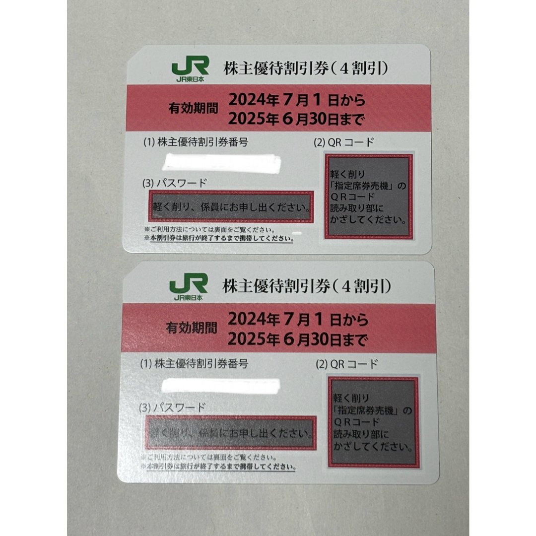 JR東日本株主優待券 チケットの優待券/割引券(その他)の商品写真